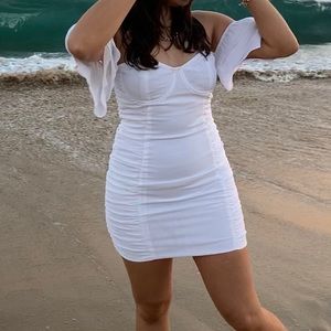 Off the shoulder white Lulu’s dress